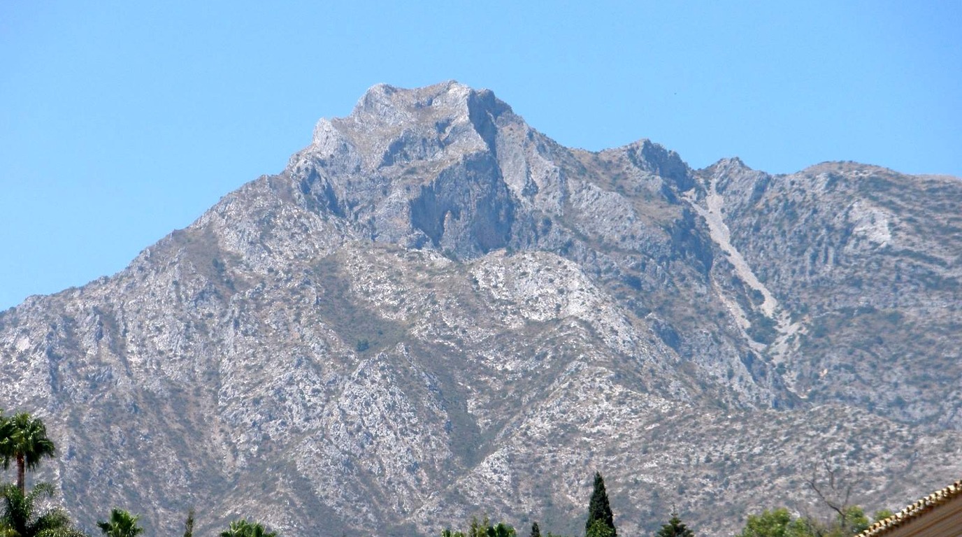 Marbella coastline with La Concha mountain